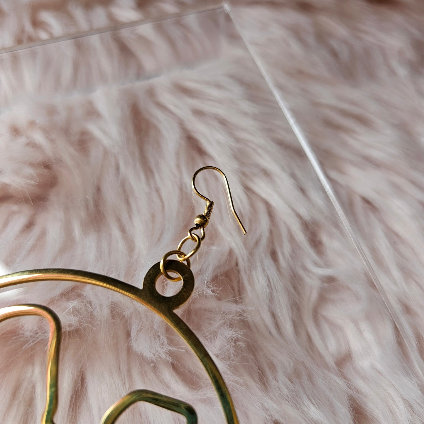 Boucles d'oreilles Forme carte de la Guadeloupe Grand Format (7cm)