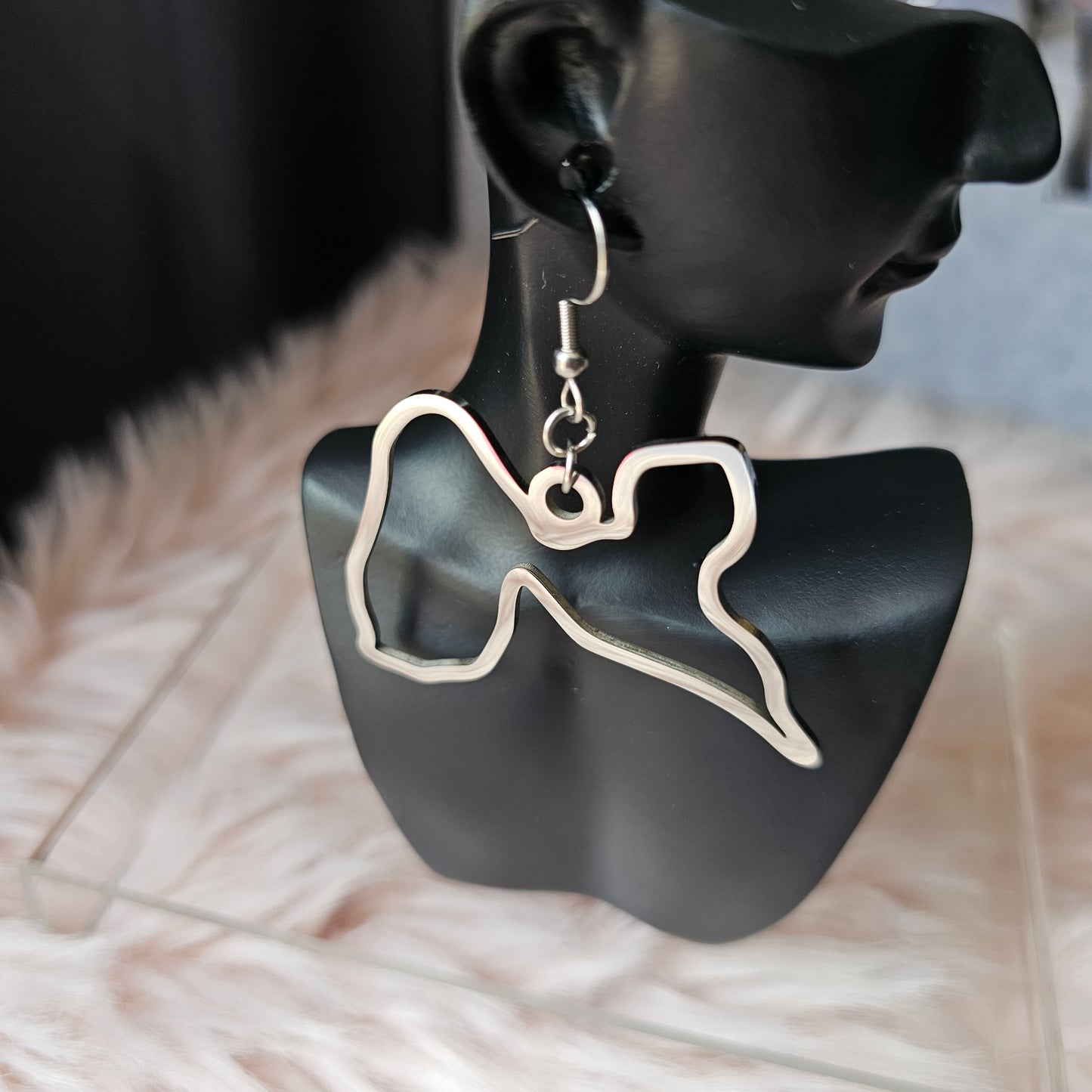 Boucles d'oreilles forme Guadeloupe Petit Format
