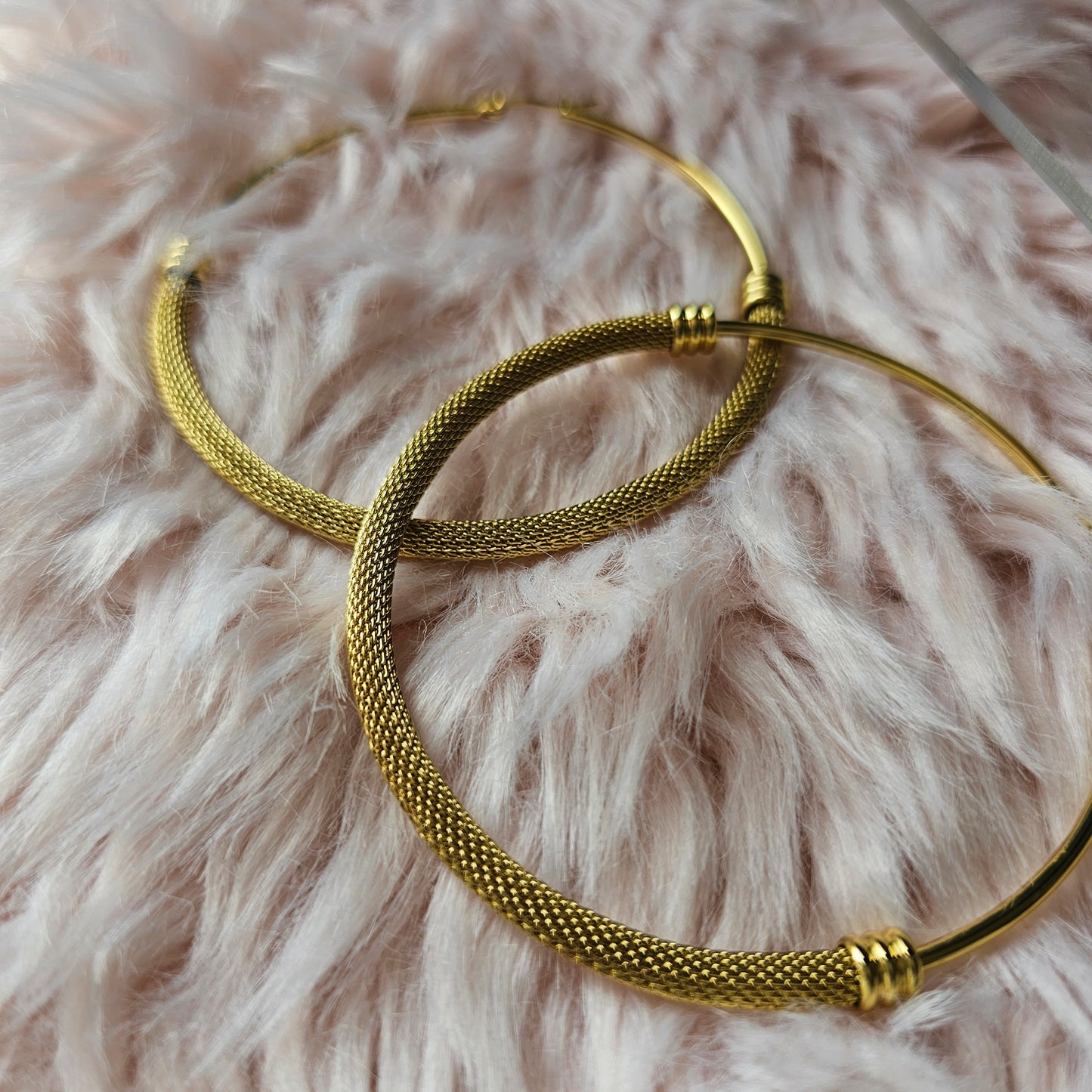Boucles d'oreilles créoles de 8cm