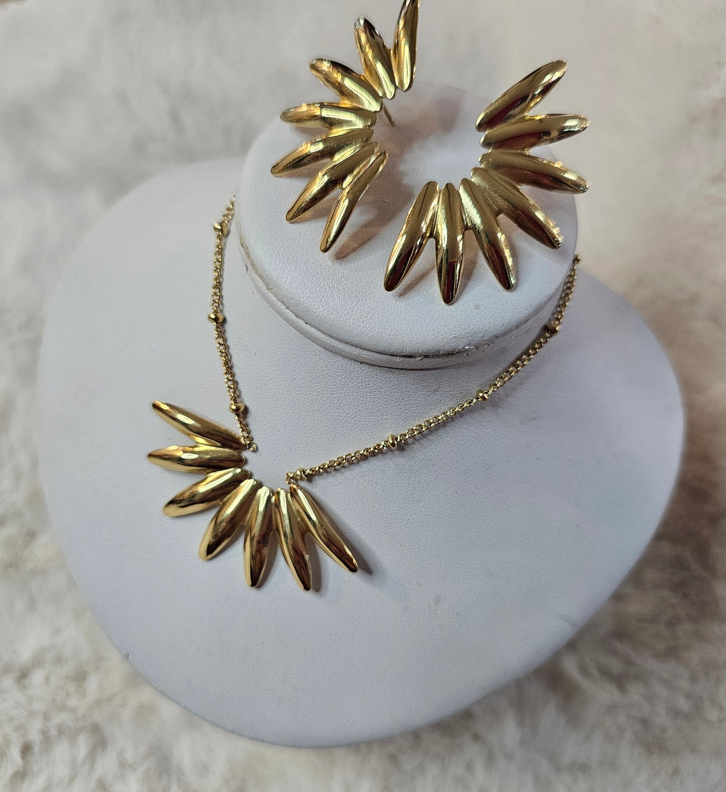 Parure soleil doré