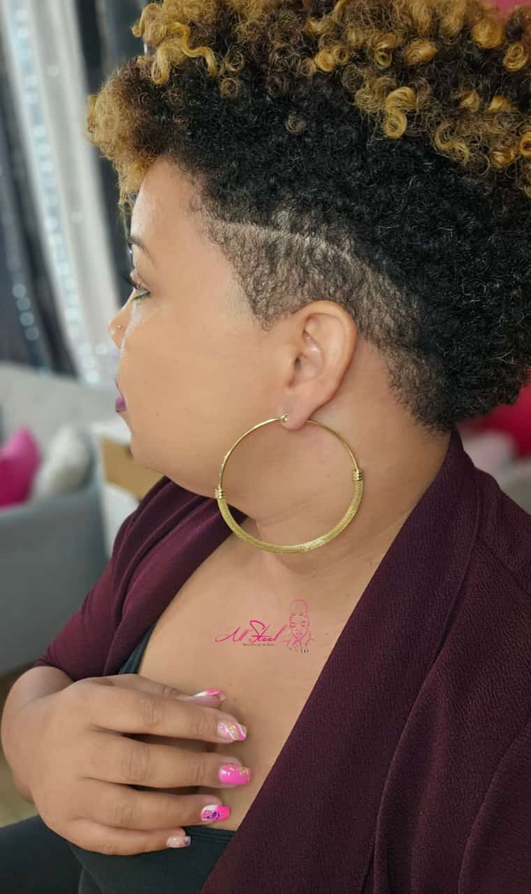 Boucles d'oreilles créoles de 8cm