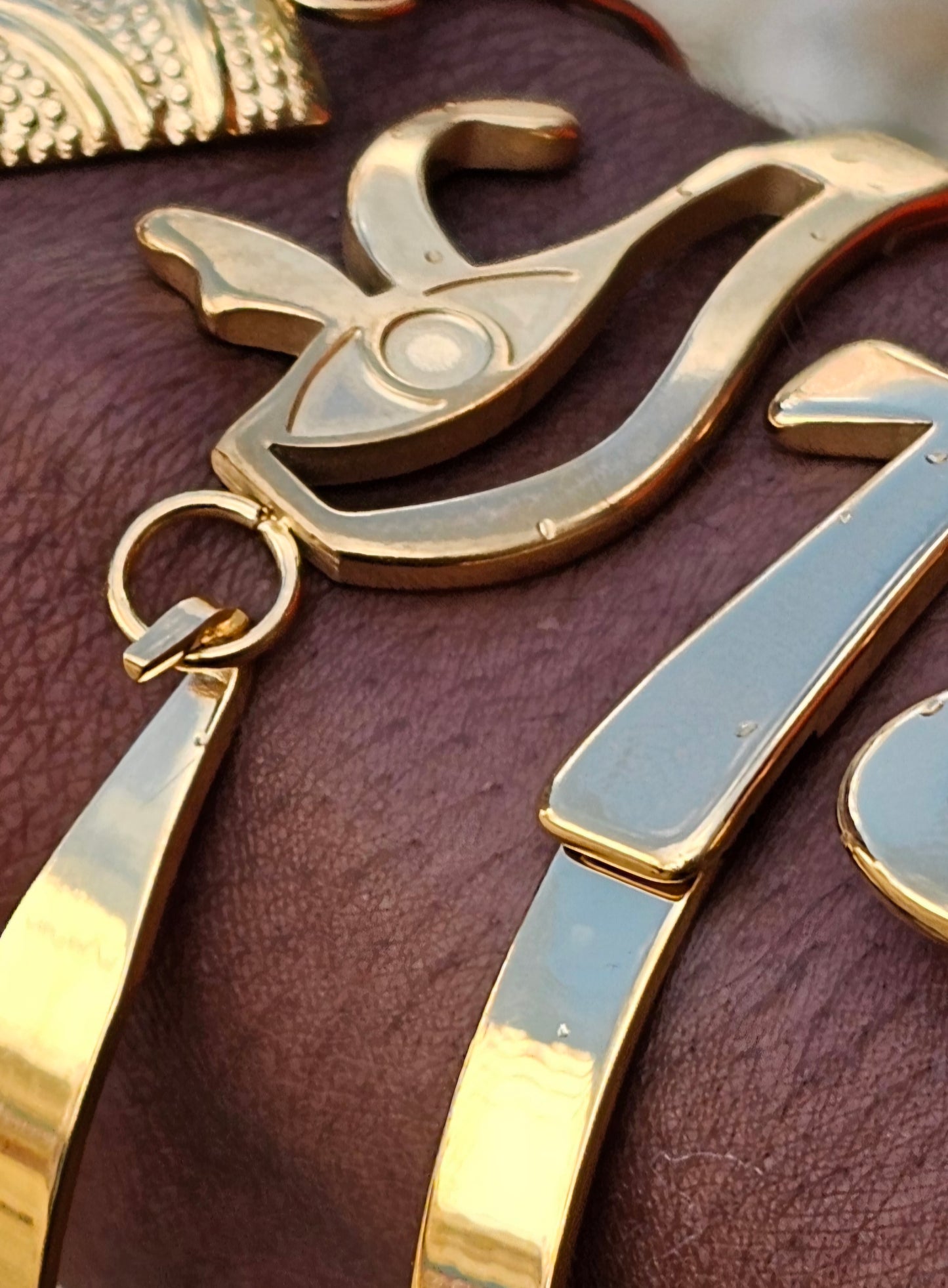 Bracelet Œil d’Horus doré en acier inoxydable