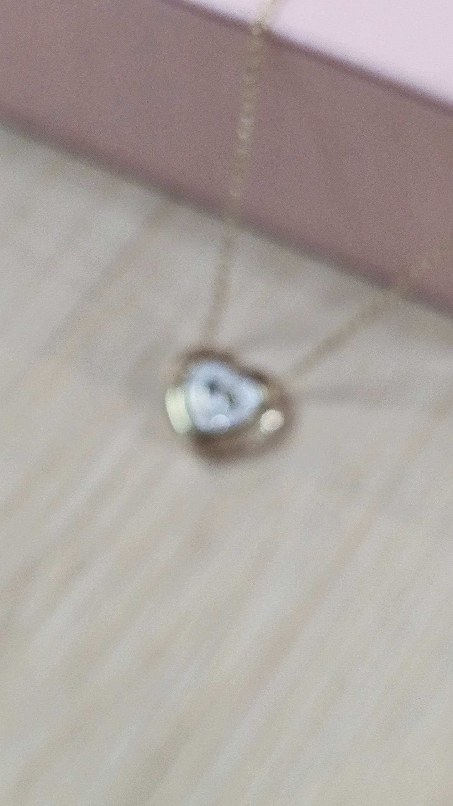 Collier cœur/carré doré